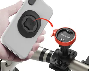 Mtb bicicletta moto serratura rapida porta telefono universale rotazione 360 molto solido cellulare navigazione bici stand
