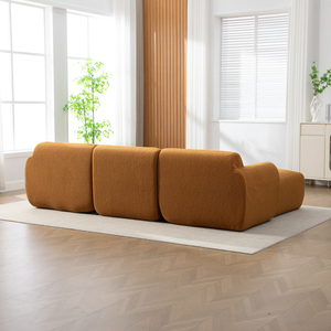 Divano Componibile Modulare in Tessuto Chenille, Divano Comprimibile Rimovibile a Forma di L <span class=keywords><strong>per</strong></span> <span class=keywords><strong>Soggiorno</strong></span>, Arredamento Casa - Product Image 2