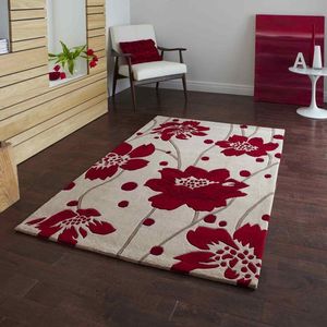 Alfombra de Lana Hecha a Mano de Alta Gama, 100% Lana de Nueva Zelanda, Alfombra de Lujo Hecha a Mano, Acabado Duradero Resistente al Fuego - Product Image 1