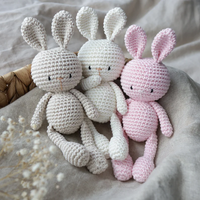 Logo gratuit Plusieurs styles tricotés à la main Animal en peluche Crochet Cotton Doll Baby Toys Educational Baby Toys for Kids