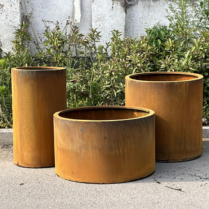 Vasi da fiori in acciaio resistente agli agenti atmosferici-<span class=keywords><strong>la</strong></span> fortezza solida per le piante all'aperto - Product Image 6