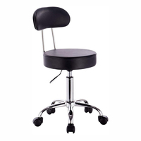 Tabouret de bar moderne pivotant en cuir PU, réglable, avec structure chromée, léger et durable, pour usage domestique et commercial – Nouveauté très prisée