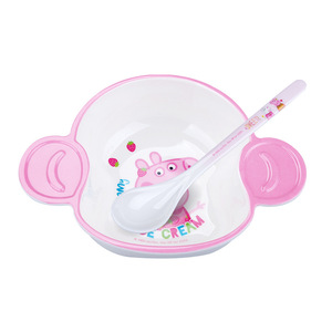 Peppa Pig Kids Melamine <b>Plate</b> Rectangle Cartoon Design For Children Dining Set - Product Image 3