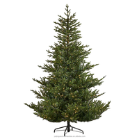 Sapins de Noël artificiels Norfolk, lot de 2, haute qualité, PE, toucher réaliste, base autoportante, adaptés aux animaux domestiques, résistants aux flammes, pour intérieur