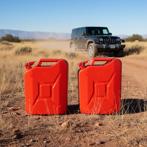 Bidon d'essence portable en acier de 20 litres avec bec verseur flexible pour le stockage de carburant automobile - Product Image 2