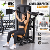 Machine de presse à épaules numérique commerciale SK LZN2 pour les distributeurs d'équipements de gym avec écran intelligent et unités de station de musculation à poids.
