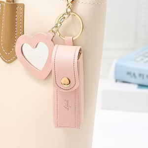 Bán Buôn Đa Màu Son Môi Pouch Với Mini Gương Đa Chức Năng Phụ Nữ Son Môi Túi Keychain Singe Khe Cắm Pouch Son Môi Trường Hợp - Product Image 5