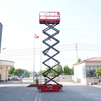 Chariot élévateur mobile CE Liondi EFM-6000/EFM-8000 6m/8m/10m à profil bas, capacité 2200kg, table élévatrice à ciseaux électrique pour lignes d'emballage