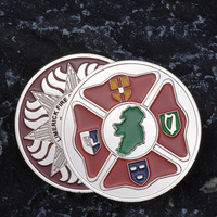 Pièces commémoratives métalliques personnalisées pour sites touristiques, vente en gros, impression couleur sur alliage, galvanoplastie, incrustation, personnalisation par le fabricant