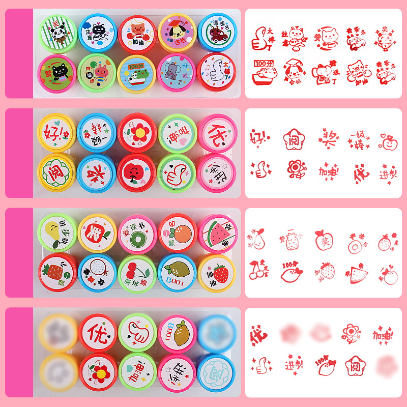 Timbre d'encre de kawaii
