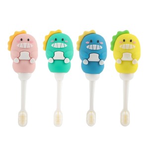 Cute Dinosaur Shaped Soft Bristles Baby Toothbrush For Children 0-10 Years Colorful Manual Kids Toothbrush - Product Image 5