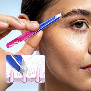 Ensemble de pinces à sourcils dégradées, pinces à <span class=keywords><strong>faux</strong></span> <span class=keywords><strong>cils</strong></span>, outil de maquillage beauté, kit de retrait des poils de barbe, ensemble de pinces à sourcils pointues pour la réparation des sourcils - Product Image 2