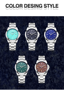 Montre à quartz pour <span class=keywords><strong>homme</strong></span>, boîtier de 40 mm, fenêtre de date, bracelet en acier inoxydable, lumineuse, étanche, montre-bracelet pour <span class=keywords><strong>homme</strong></span> - Product Image 5