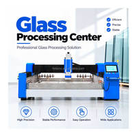 Centre d'usinage automatique CNC HMI pour le verre, machine de polissage, de meulage, de perçage et de fraisage automatique pour verre façonné
