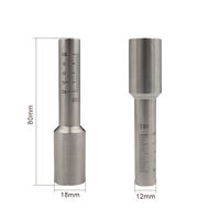 Buse de soudage portative, tube gradué FT80, tube gradué pour kits de connecteurs de buses de têtes de découpe laser à fibre métallique WSX CQWY HW QILIN