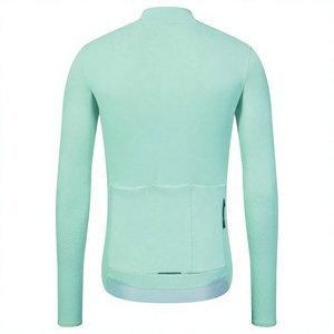 4 Season OEM <b>Men's</b> Cycling Jersey Breathable Quick Dry Fabric Regular Length Long Sleeve Sublimated Printed Team Name - Product Image 3