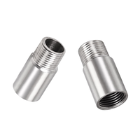 Connecteur fileté mâle en acier inoxydable OEM personnalisé pour l'extension des raccords de pomme de douche