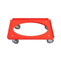 Chariot à conteneur en acier robuste à 4 roues Plate-forme de chariot à outils OEM personnalisable avec une capacité de chargement élevée