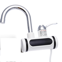 Robinet chauffe-eau électrique sans réservoir 220V avec affichage numérique LED rotatif pour salle de bain et cuisine