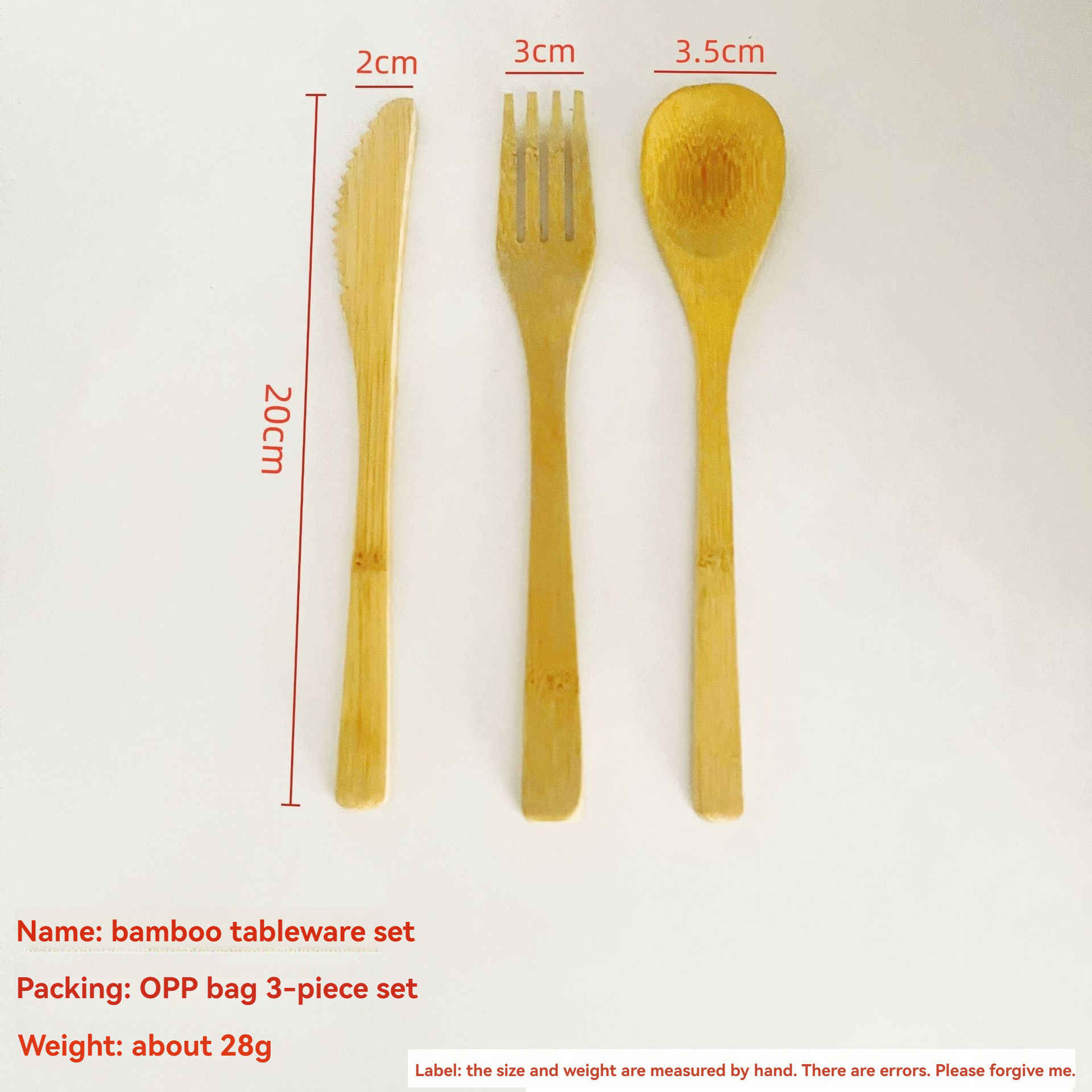 WY064 3-piece set of knives, forks, spoons