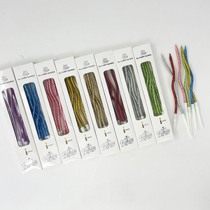 <span class=keywords><strong>Bougies</strong></span> de <span class=keywords><strong>gâteau</strong></span> d'anniversaire de forme incurvée <span class=keywords><strong>bougies</strong></span> de faveur de décoration de fête de célébrité - Product Image 3