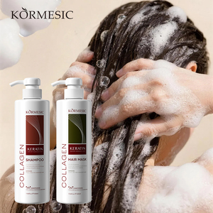 KORMESIC - Set de Cuidado Capilar con Colágeno y Queratina de 500 ml, Nutritivo, Hidratante, Reparador, Refrescante, Mascarilla Capilar Suavizante y Champú - Product Image 1