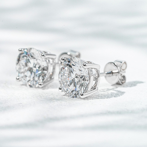 Starsgem 10k vàng bông tai đinh tán 1CT phòng thí nghiệm phát triển Kim Cương Vòng cắt DEF vs đồ trang sức chứng nhận vàng trắng Vàng Kim Cương Bông tai - Product Image 3