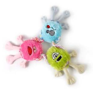 Kualitas tinggi lucu Squeaker hewan mengunyah mainan hewan peliharaan kapas tahan lama mewah gerakan interaktif mainan untuk anjing - Product Image 3