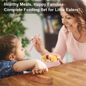 Juego de Plato y Babero de Silicona Impermeable con Dibujos Animados, Libre de BPA, con Logotipo Personalizado, Juego de <span class=keywords><strong>Vajilla</strong></span> Ecológica para Bebés - Product Image 5