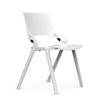 Chaise de formation, de bureau et de réunion empilable en plastique ergonomique moderne