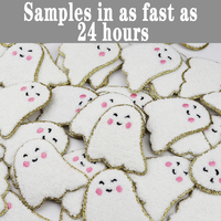 Patchs thermocollants en chenille de dessin animé Minnie pour Halloween, en gros et en stock