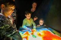 Table magique intérieure/extérieure interactive 3D de sable et d'eau AR Oasis Mini table de sable d'art cinétique avec sable en mouvement pour l'école
