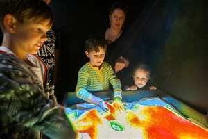 3D interattivo interno/esterno AR sabbia magica e acqua tavola oasi Mini arte cinetica tavolo di sabbia con sabbia in movimento per la scuola - Product Image 4