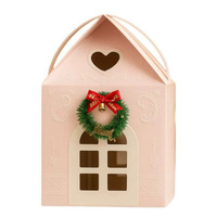Boîte cadeau en papier en forme de maison Yanxi Brand Christmas Wonderland Cottage, pour cadeaux et friandises, décoration de fête de Noël, Chine