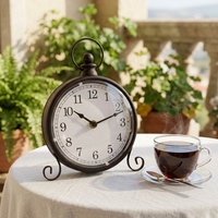 Métal horloge de table de bureau