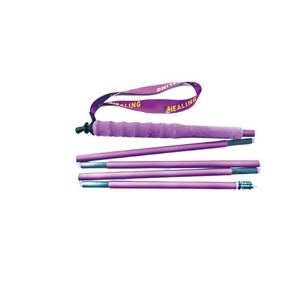 Bastones de senderismo curativos de 5 secciones, ultraligeros, plegables, antideslizantes, para caminar al aire libre y correr por senderos. - Product Image 5