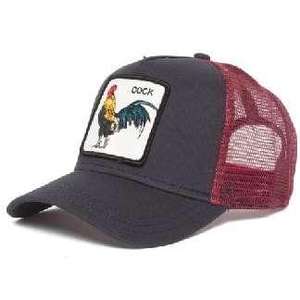 Gorra Trucker con Bordado de Gallo, Unisex, Ajustable, de Malla, 6 Paneles, Casual, de Poliéster y Algodón, para Adultos, para las Cuatro Estaciones - Product Image 1