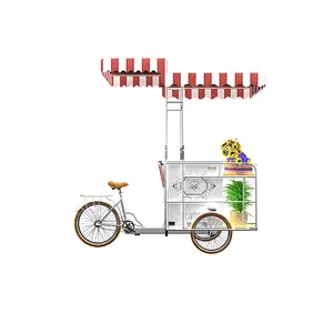 Elektrisches Kaffee-Dreirad Eiscreme-Karton mobil Pfannkuchen-Ladertruck Arbeitskraft Eiscreme-Dreirad