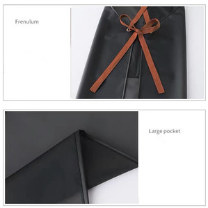 New Style <b>Apron</b> Waterproof and Oil-Proof Suspenders Fashionable Korean Style Smock Home Kitchen Cooking Women's Tpu Work Clothes - Product Image 5