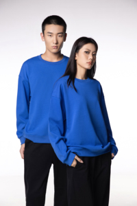 Sweat-shirt unisexe en coton tricoté à col rond, coupe classique, en molleton doux, personnalisable avec logo, décontracté et basique pour l'automne - Product Image 2