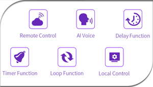 Prise intelligente WiFi, prise américaine, télécommande, Alexa, Google Assistant, fonction minuterie, ABS+PC, ignifuge, prise intelligente pour la maison - Product Image 6