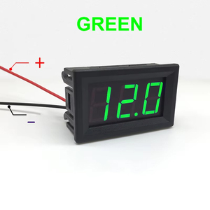 Dc 4-30V điện áp chỉ số 0.36 inch kỹ thuật số xe Vôn kế Điện áp Meter Red/Blue/Green e-bike LED hiển thị điện áp Tester - Product Image 4