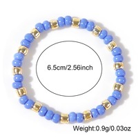 Hot Selling Bohemian Bunte Miyuki Samen perlen Armband Handgemachte einfache elastische Perlen Ring für Frauen Schmuck