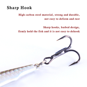 Acqua salata acqua dolce <span class=keywords><strong>in</strong></span> metallo <span class=keywords><strong>pesca</strong></span> cucchiaio esca veloce che affonda pece artificiale Glow <span class=keywords><strong>mare</strong></span> metallo Jig 60 grammo <span class=keywords><strong>con</strong></span> gancio - Product Image 3