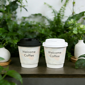 แก้วกาแฟกระดาษแบบใช้แล้วทิ้ง รุ่นเน็ตเรด หนาพิเศษ สำหรับเครื่องดื่มร้อน แบบกำหนดเองได้ แก้วกาแฟกระดาษสองชั้น - Product Image 3