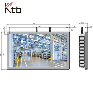 Ktb màn hình cảm ứng công nghiệp PC Full Nhôm 10.4 12 15.6 17 19 inch IP65 không quạt 3558 HMI công nghiệp màn hình cảm ứng Bảng điều chỉnh PC - Product Image 2