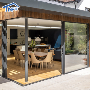 Châu âu thời trang hiện đại hợp kim nhôm khung âm thanh bằng chứng cách nhiệt kính cửa trượt as2047 chứng nhận bên ngoài sử dụng - Product Image 2