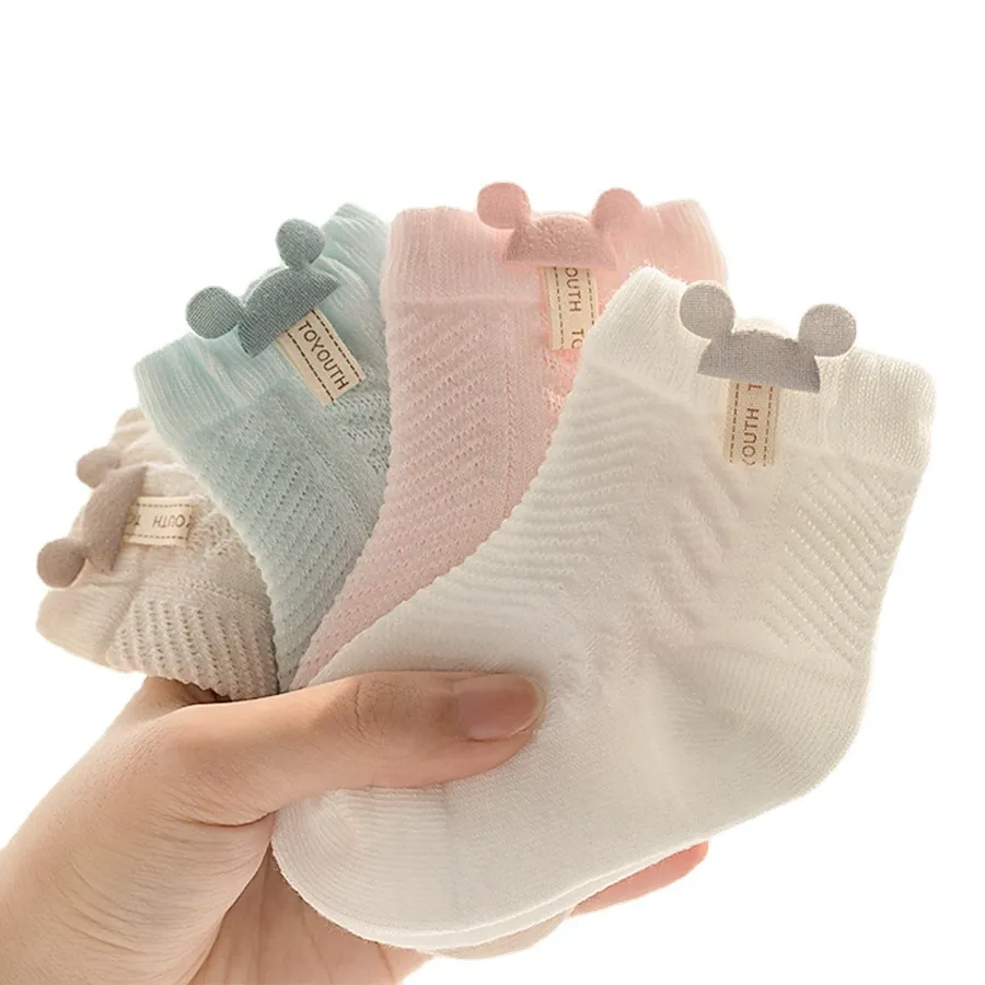 5 Pairs Baby Boys/Girls Soft Cotton Socks Infant Toddlers Warm Stripe Socks 0-10 