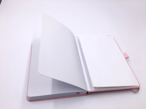 LABON-Cuaderno de notas con Logo personalizado, libreta de papel rosa de tapa dura de cuero vegano A5, con puntos, 160gsm, Ultra blanco, <span class=keywords><strong>papelería</strong></span> en línea, 2022 diarios - Product Image 5