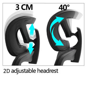 Chaise de bureau ergonomique de haute qualité avec appui-tête réglable de soutien lombaire et usine de contrôle de fil-Chaise de patron vendue directement - Product Image 4